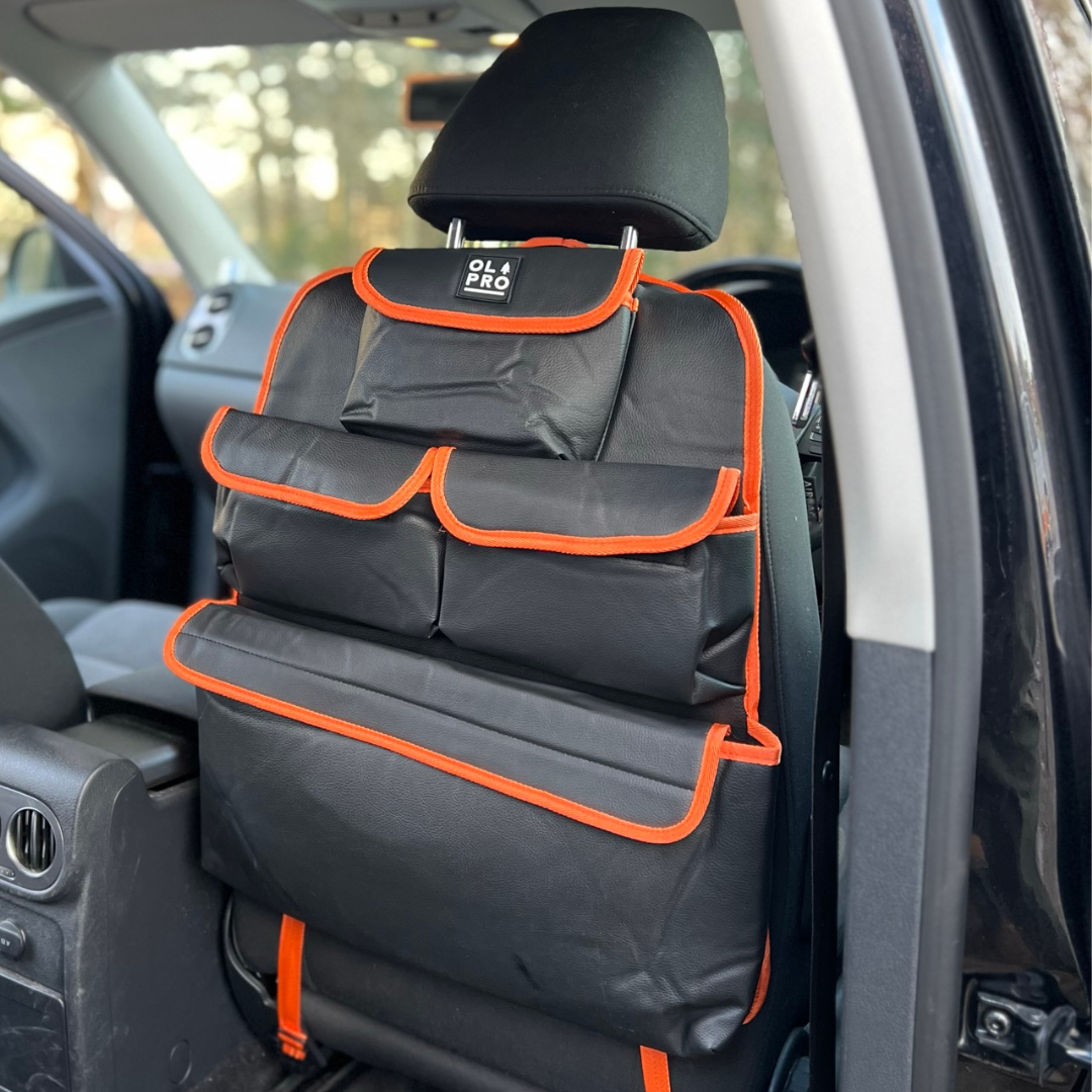 Orange Single Seatback Organiser