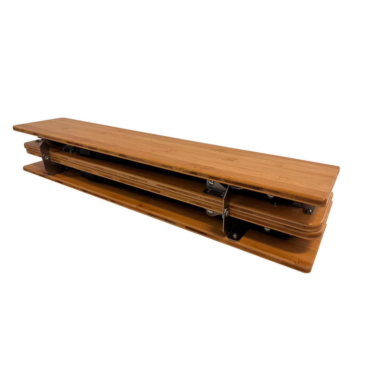 Bambus-Camping-Klapptisch 4-fach faltbar 65 cm x 50 cm