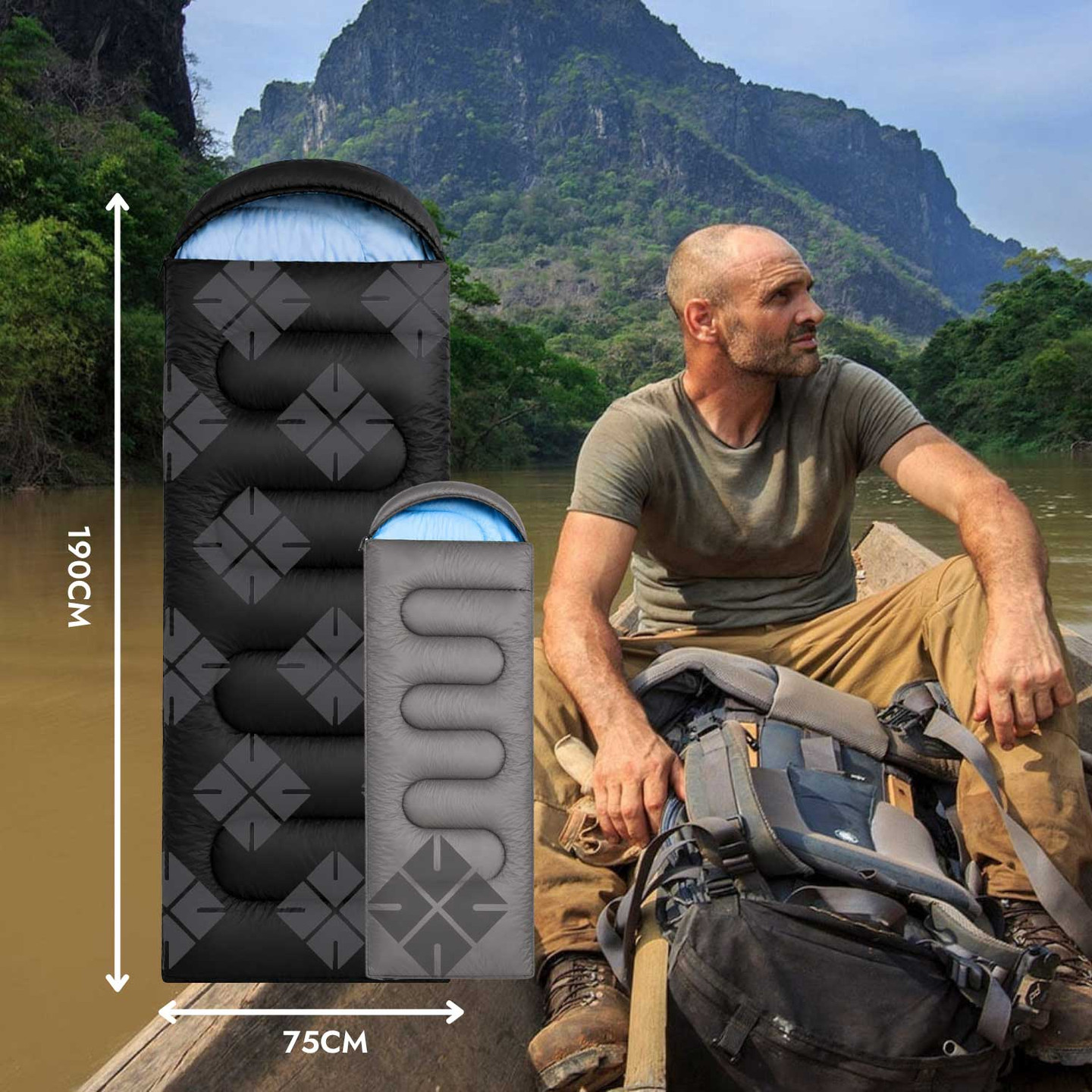 The Stafford Sleeping Bag Black | OLPRO