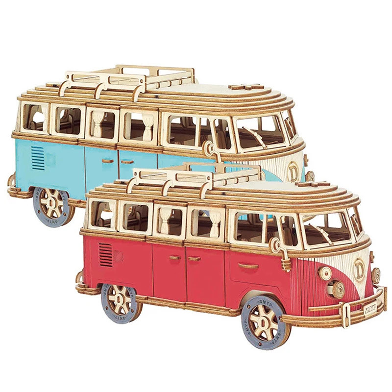 【限定品】Snap-on 3D Wooden Puzzle Van 3D Campervan Wooden Puzzle