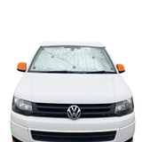 VW T5/T6 Internal Thermal Blind fitted in the windscreen of a VW T5.