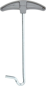 The OLPRO Plastic Handle Peg Puller pictured on white background.