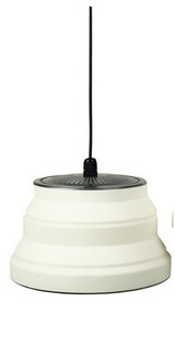 Silicone Camping Lantern Dimmable 240V OLPRO hanging on a white background.
