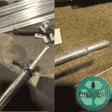 Pre-Loved Stone Wall 4 Pole Compact Windbreak (Steel Poles) | Lightly Used, With Rusty Poles | 2011897778 OLPRO