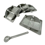 OLPRO Caravan Jack Pads with Pins (Pack of 4) 