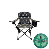 Pre-Loved Pair of Henwick Patterned Padded Folding Camping Chairs Limited Edition