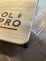 Pre-Loved Bamboo Cooking Table 60cm x 49cm x 82cm | Small Chip | FU555R