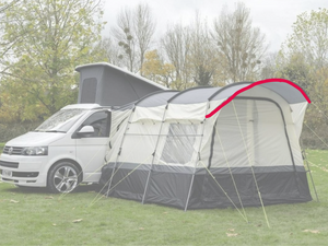 Loopo Poled Fibre Glass Front Large Canopy Pole Loopo Poled Fibre Glass Front Large Canopy Pole