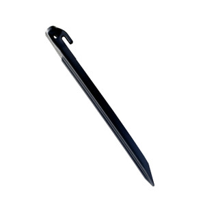 A pictured of the 30cm Extra Long Nylon tent peg from OLPRO on a white background. A pictured of the 30cm Extra Long Nylon tent peg from OLPRO on a white background.