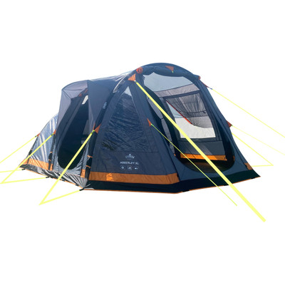 The Abberley Xl Breeze® 4 Berth Inflatable Tent from OLPRO on a white background.