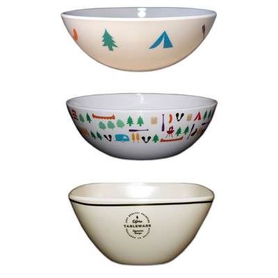 Pack of 4 Melamine Bowls Random Selection OLPRO