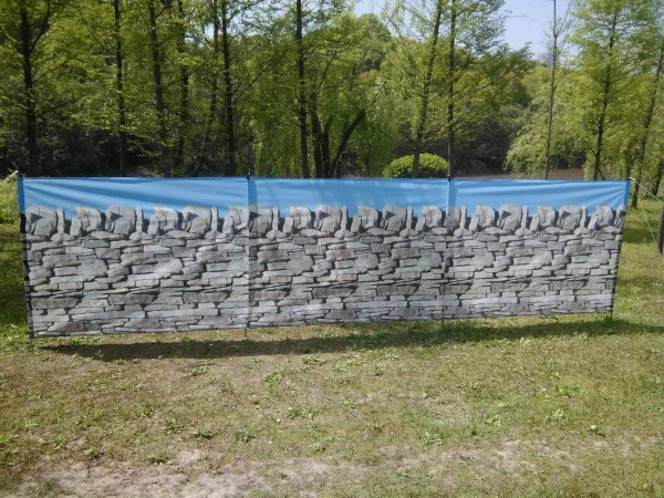 Stone Wall 4 Pole Compact Windbreak 