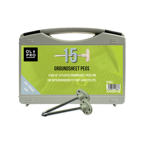 Case of 15 Heavy-Duty Groundsheet Pegs OLPRO
