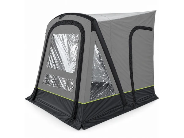 The OLPRO View Lite Breeze 260 Caravan Awning pictured on a white background.