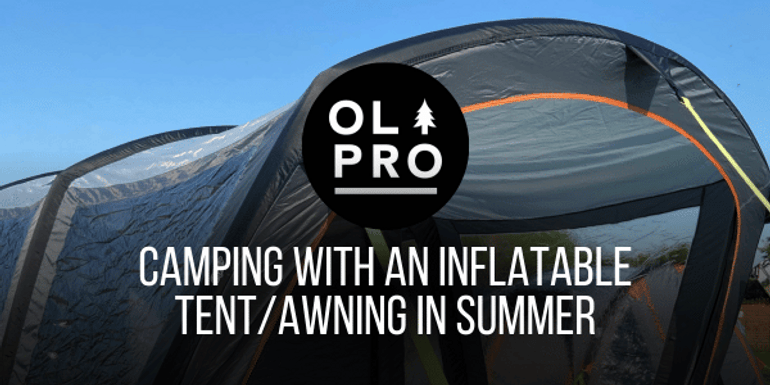Camping with an Inflatable Tent/Awning in Summer Camping with an Inflatable Tent/Awning in Summer