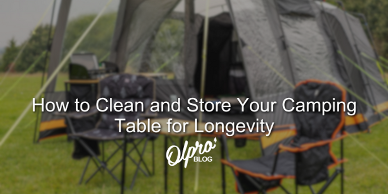 How to Clean and Store Your Camping Table for  Longevity