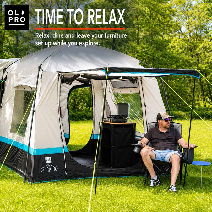 Snug Poled Tailgate Awning OLPRO