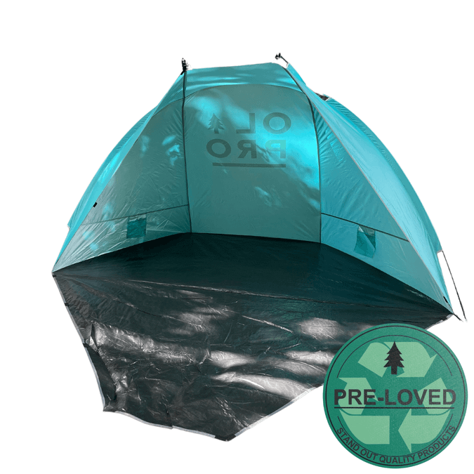 Pre-Loved Beach Tent Blue | Lightly Used, Ripped Bag | 1790883537