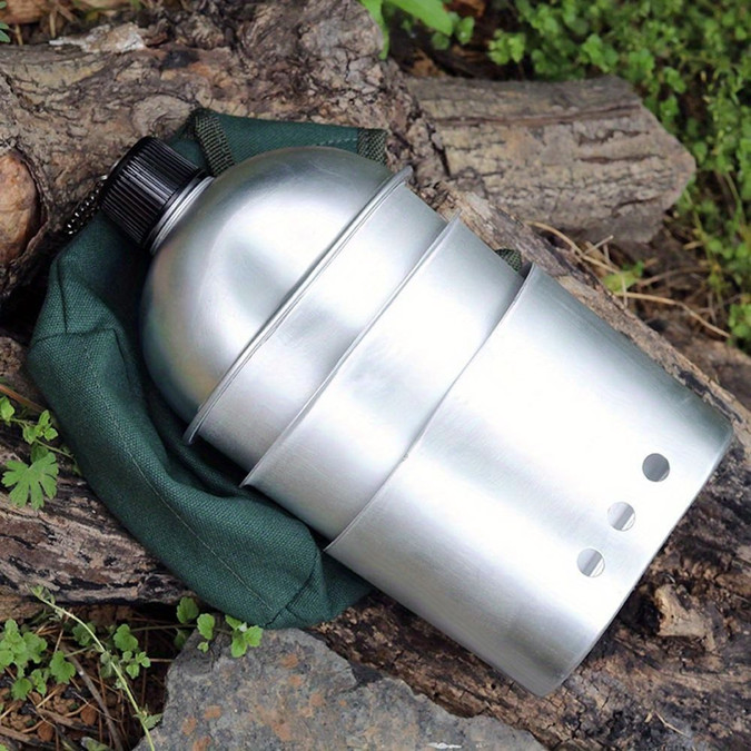 Multi-Functional Stainless Steel Camping Kit - Lightweight and Durable N/A