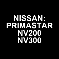 Awnings for Nissan Primastar Nissan NV200 Nissan NV300