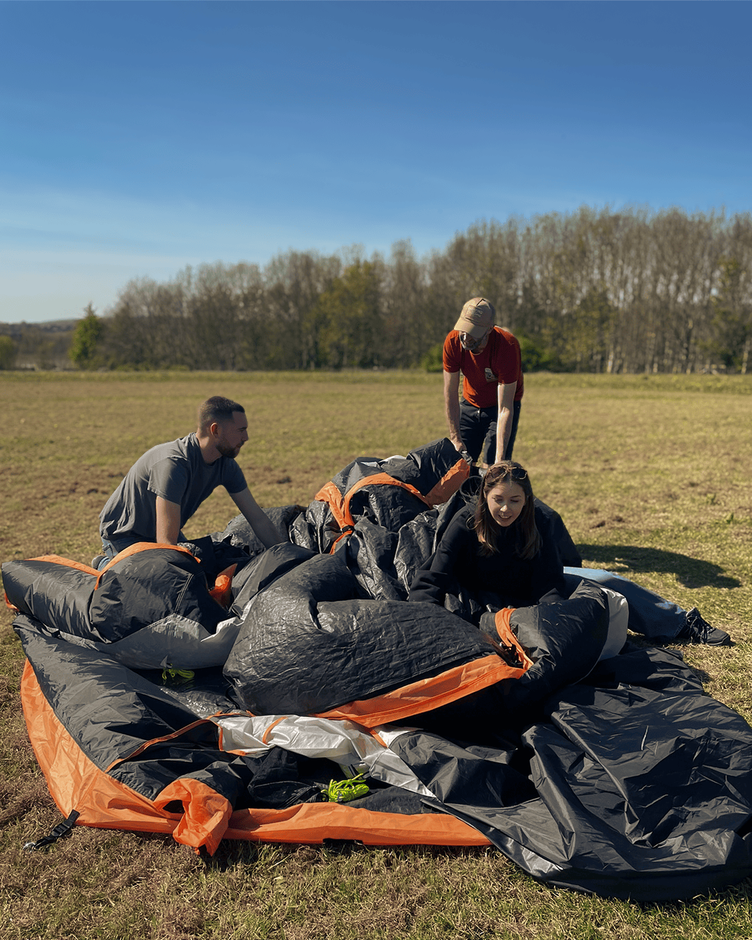 OLPRO team with camping gear