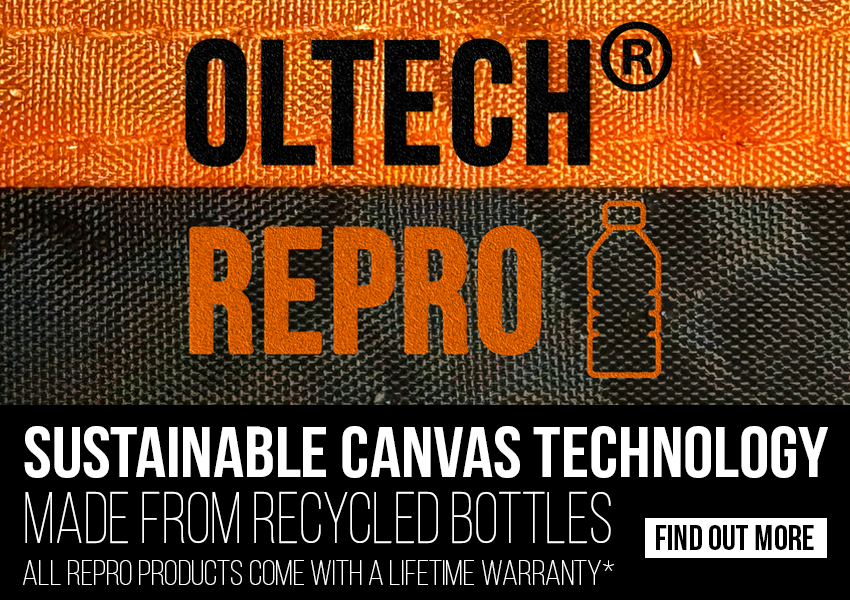 Learn more about OLTECH REPRO  sustainable canvas made from recycled plastics