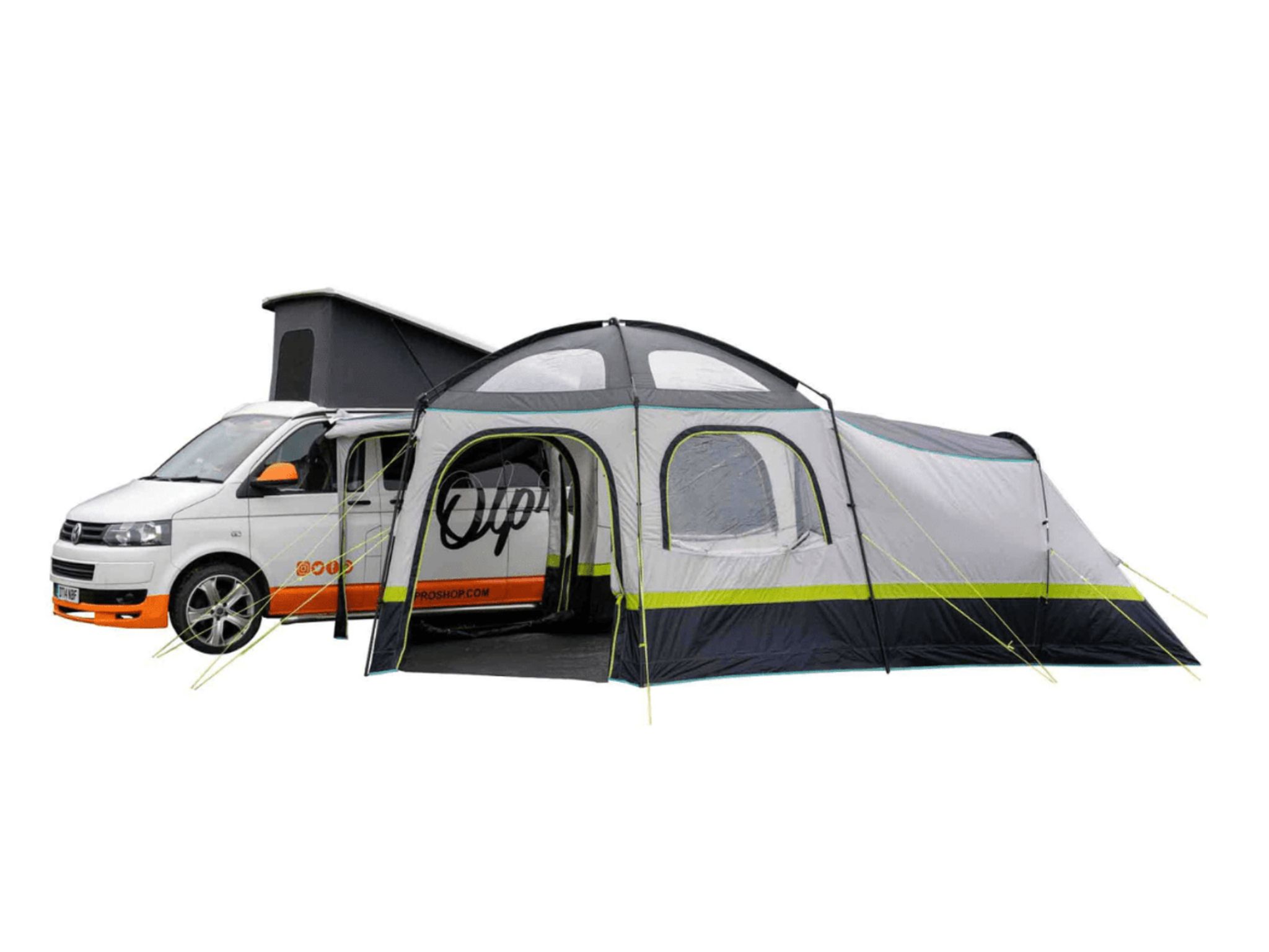 Hive Campervan Awning (Fibreglass Poles) - with Sleeping Pod