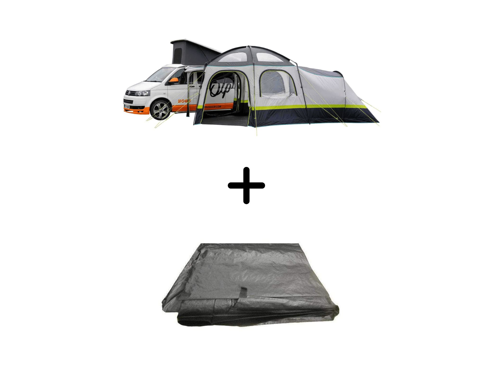 Hive Campervan Awning (Fibreglass Poles) - with Sleeping Pod
