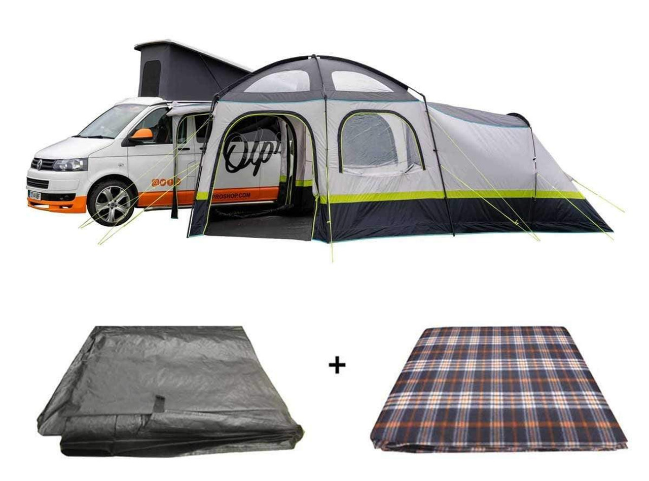 Hive Campervan Awning (Fibreglass Poles) - with Sleeping Pod