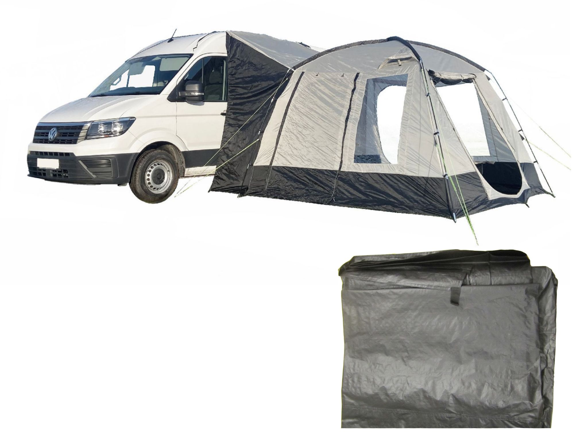 Cubo Tall Tunnel Motorhome Awning - Fibreglass Poles