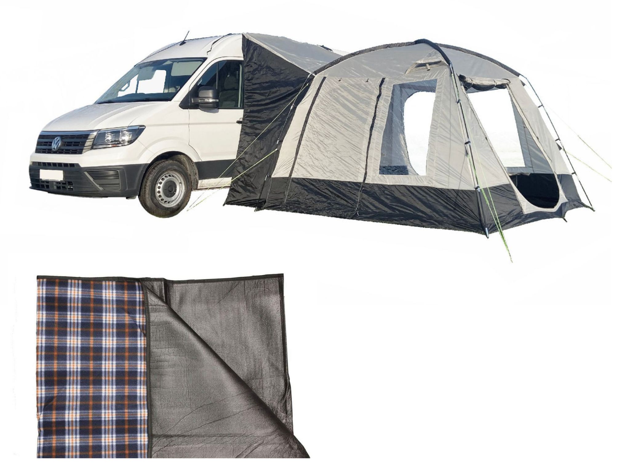 Cubo Tall Tunnel Motorhome Awning - Fibreglass Poles