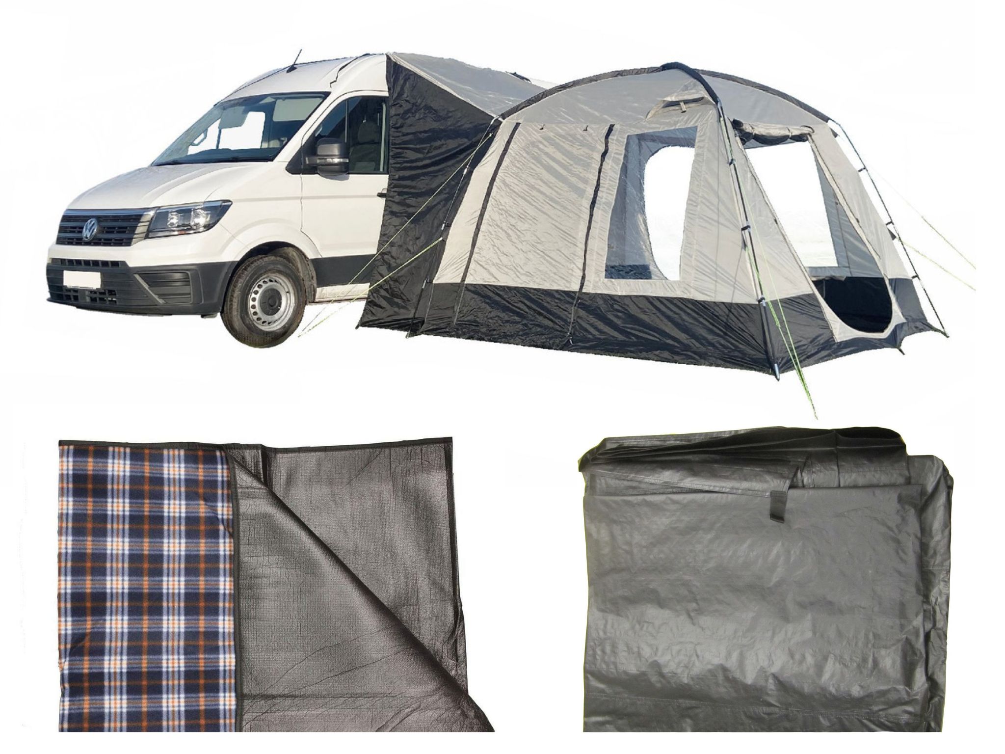 Cubo XL Motorhome Awning - Fibreglass Poles