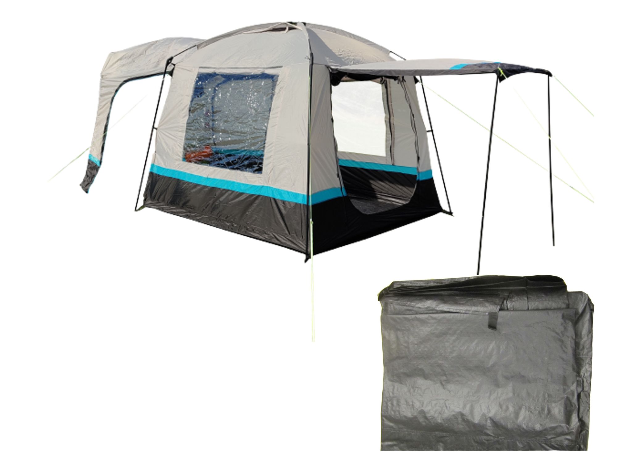 Snug Poled Tailgate Campervan Awning