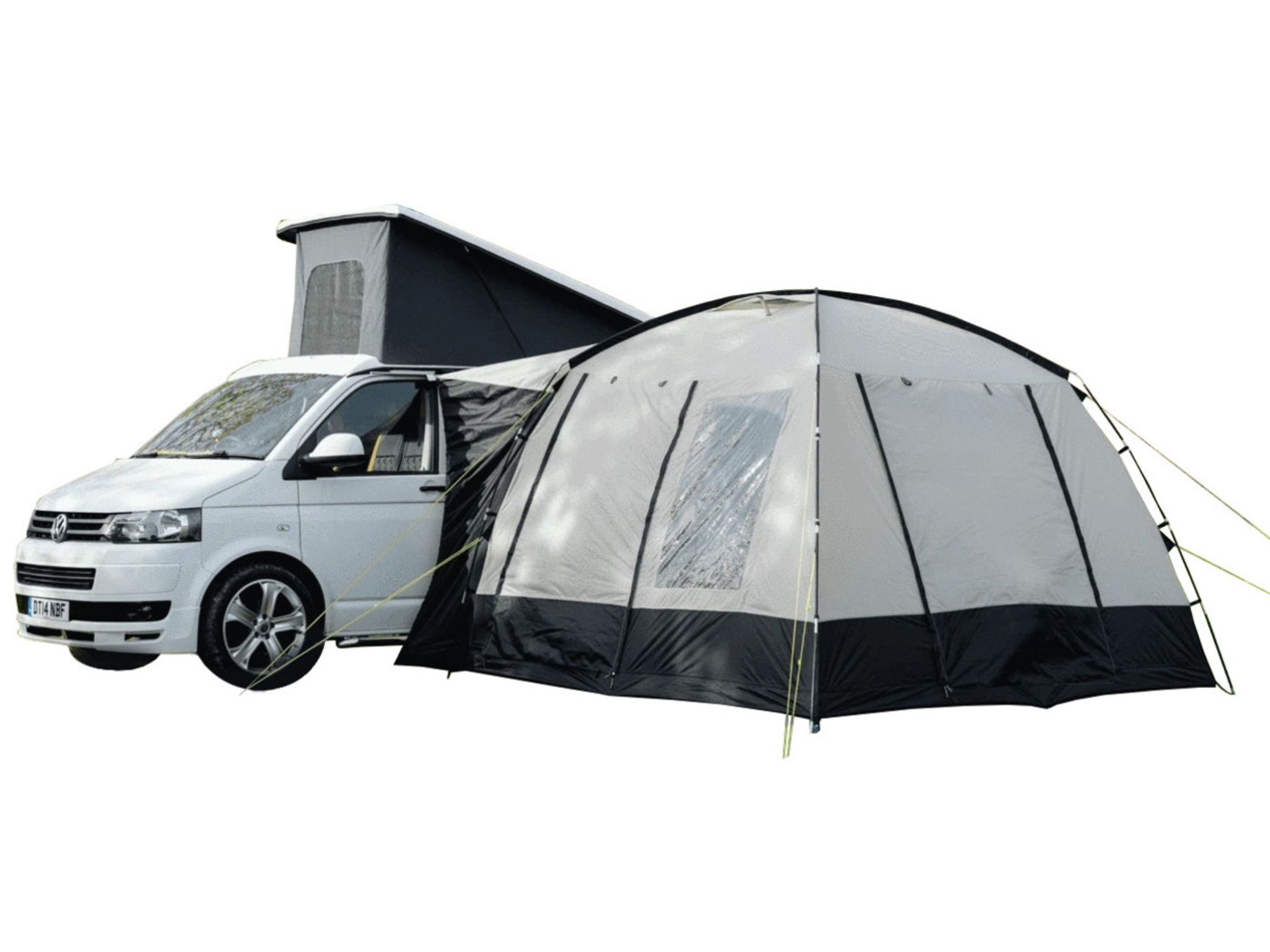 Cubo V2 Campervan Awning - Poled Awning 300 x 300 CM - Quick & Easy Setup - Sewn In Groundsheet - Repair Kit & Spare Pole - OLPRO