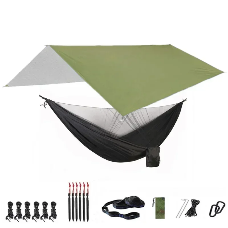 Portable Hammock with Canopy & Bug Net