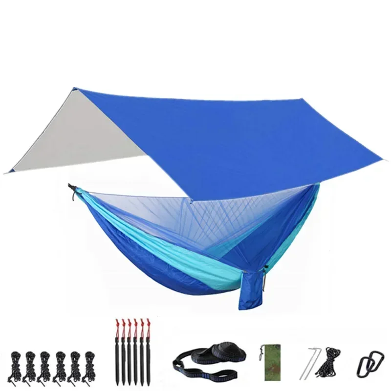 Portable Hammock with Canopy & Bug Net