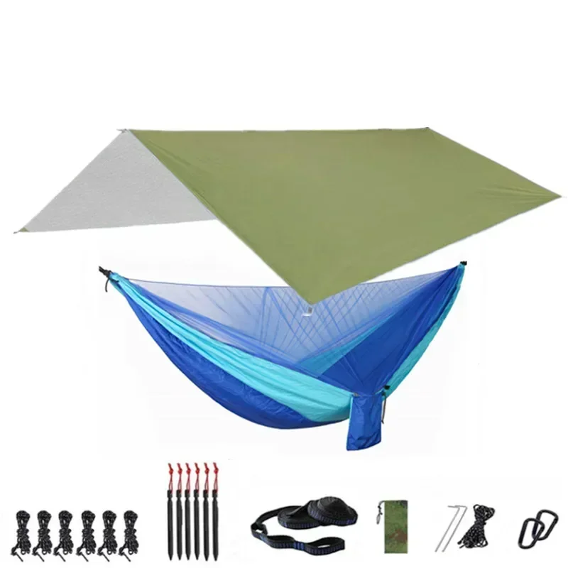 Portable Hammock with Canopy & Bug Net
