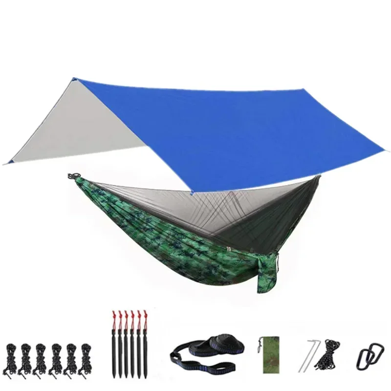 Portable Hammock with Canopy & Bug Net