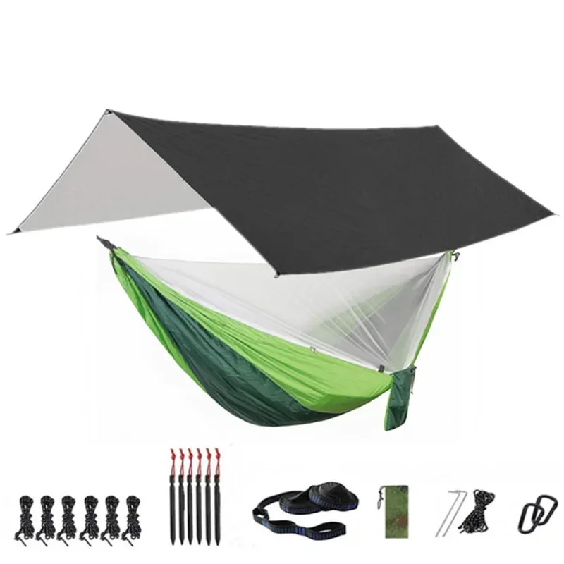 Portable Hammock with Canopy & Bug Net