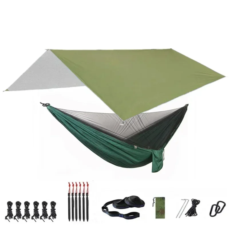 Portable Hammock with Canopy & Bug Net