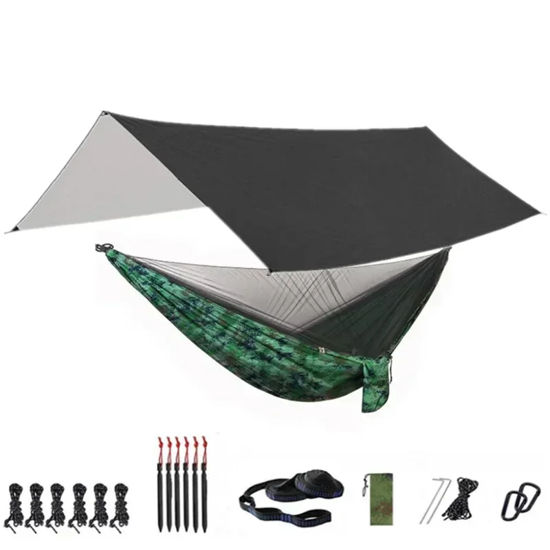 Portable Hammock with Canopy & Bug Net
