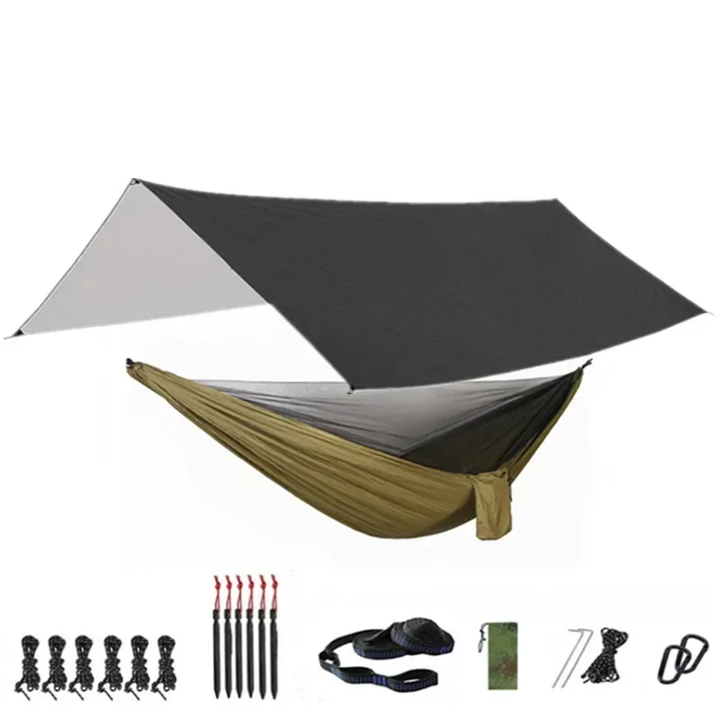 Portable Hammock with Canopy & Bug Net