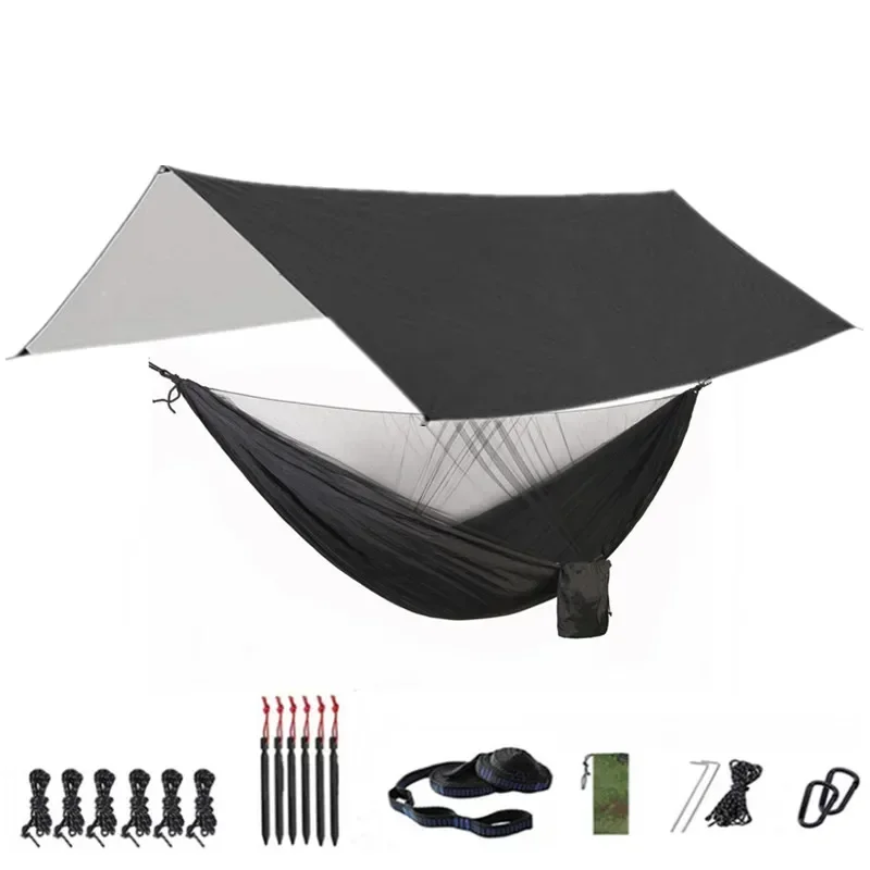 Portable Hammock with Canopy & Bug Net