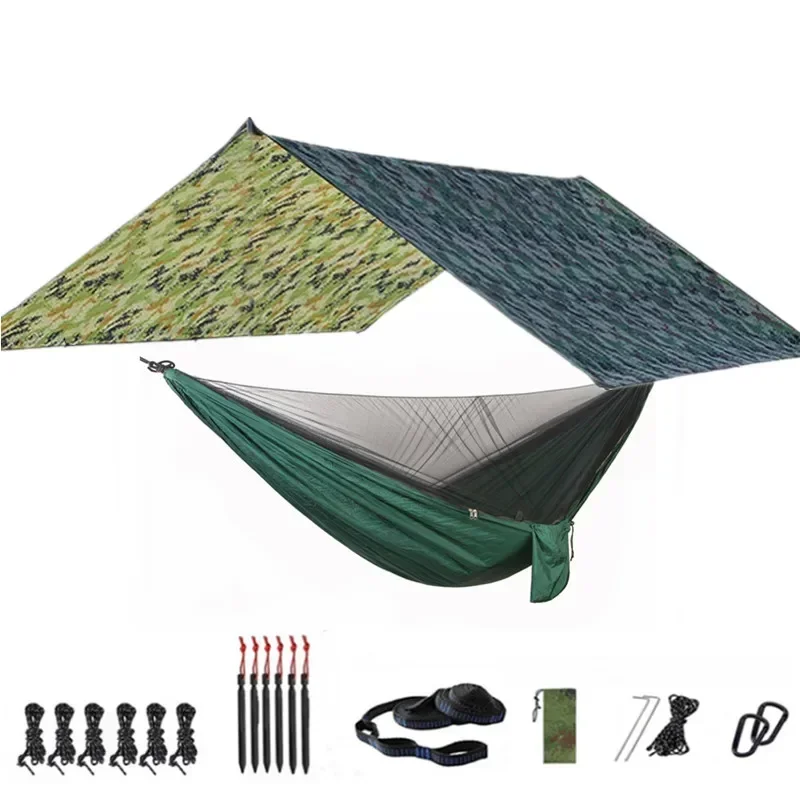 Portable Hammock with Canopy & Bug Net