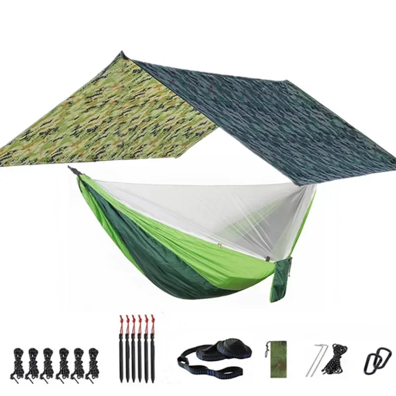 Portable Hammock with Canopy & Bug Net