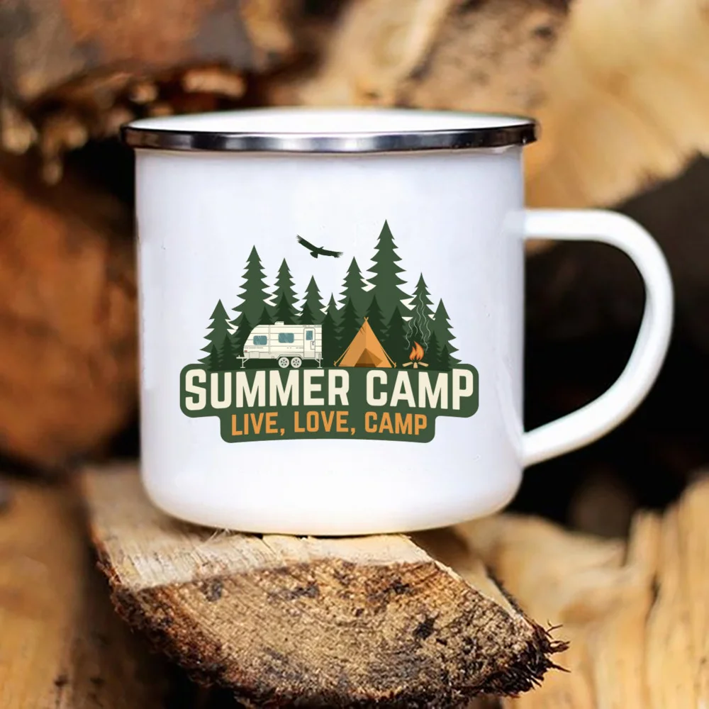 Adventure Camping Enamel Mug