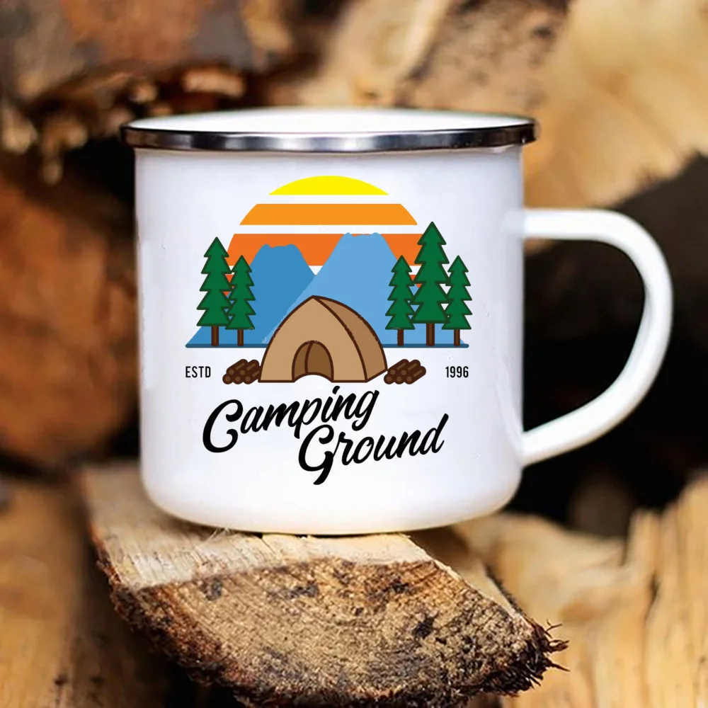 Adventure Camping Enamel Mug