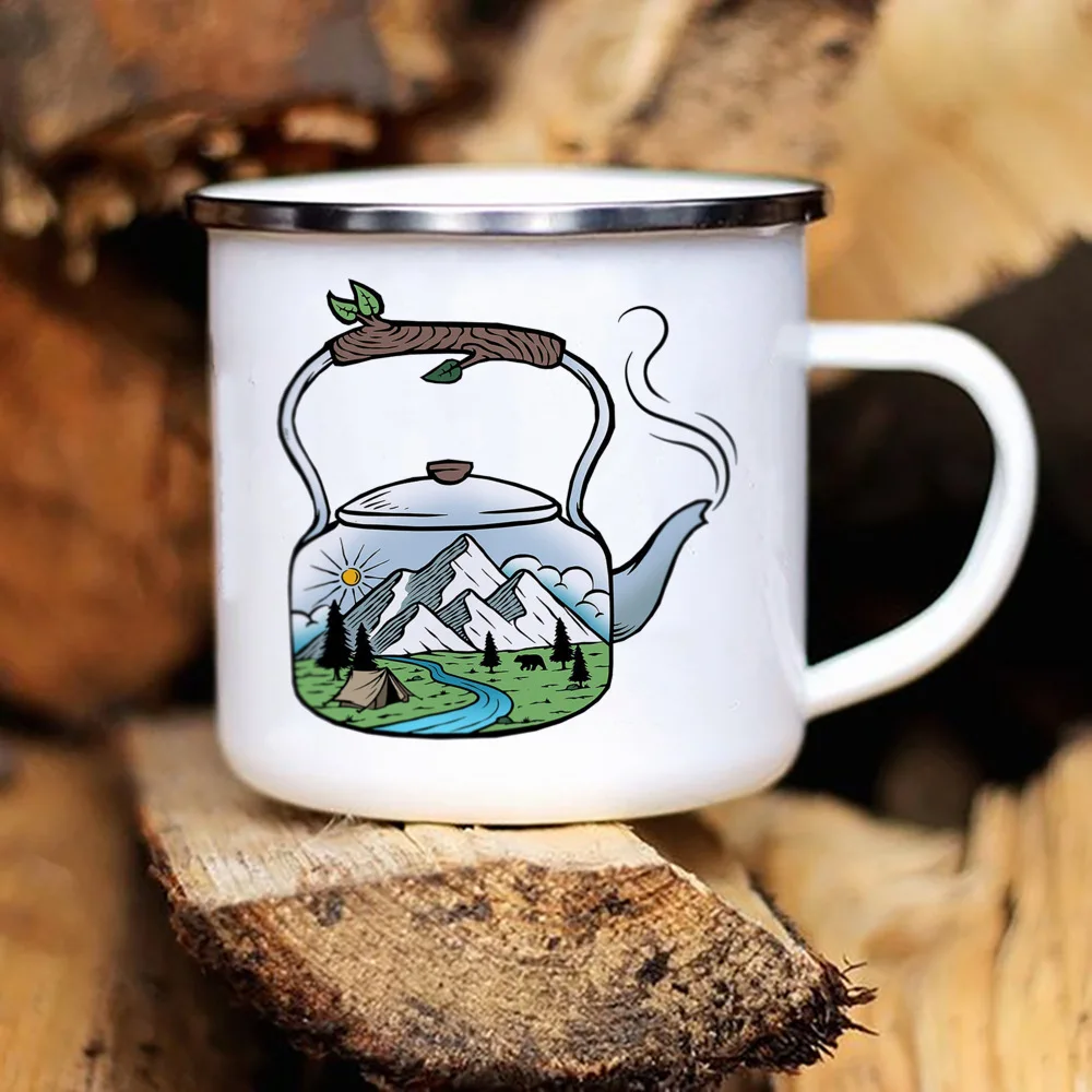 Adventure Camping Enamel Mug