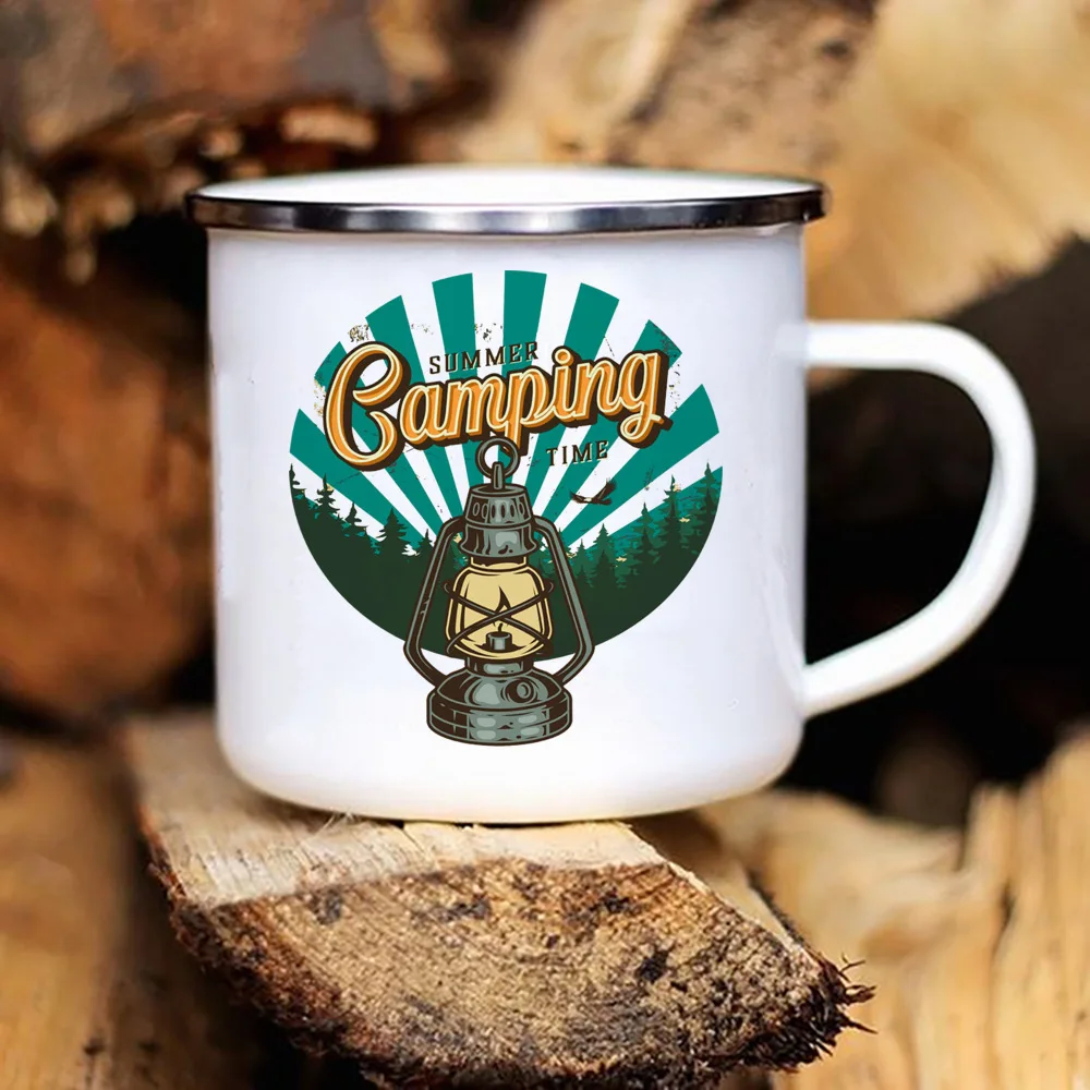 Adventure Camping Enamel Mug