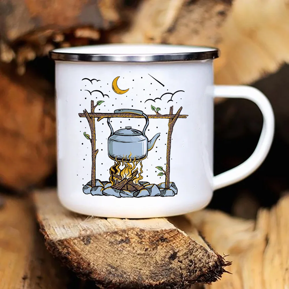 Adventure Camping Enamel Mug